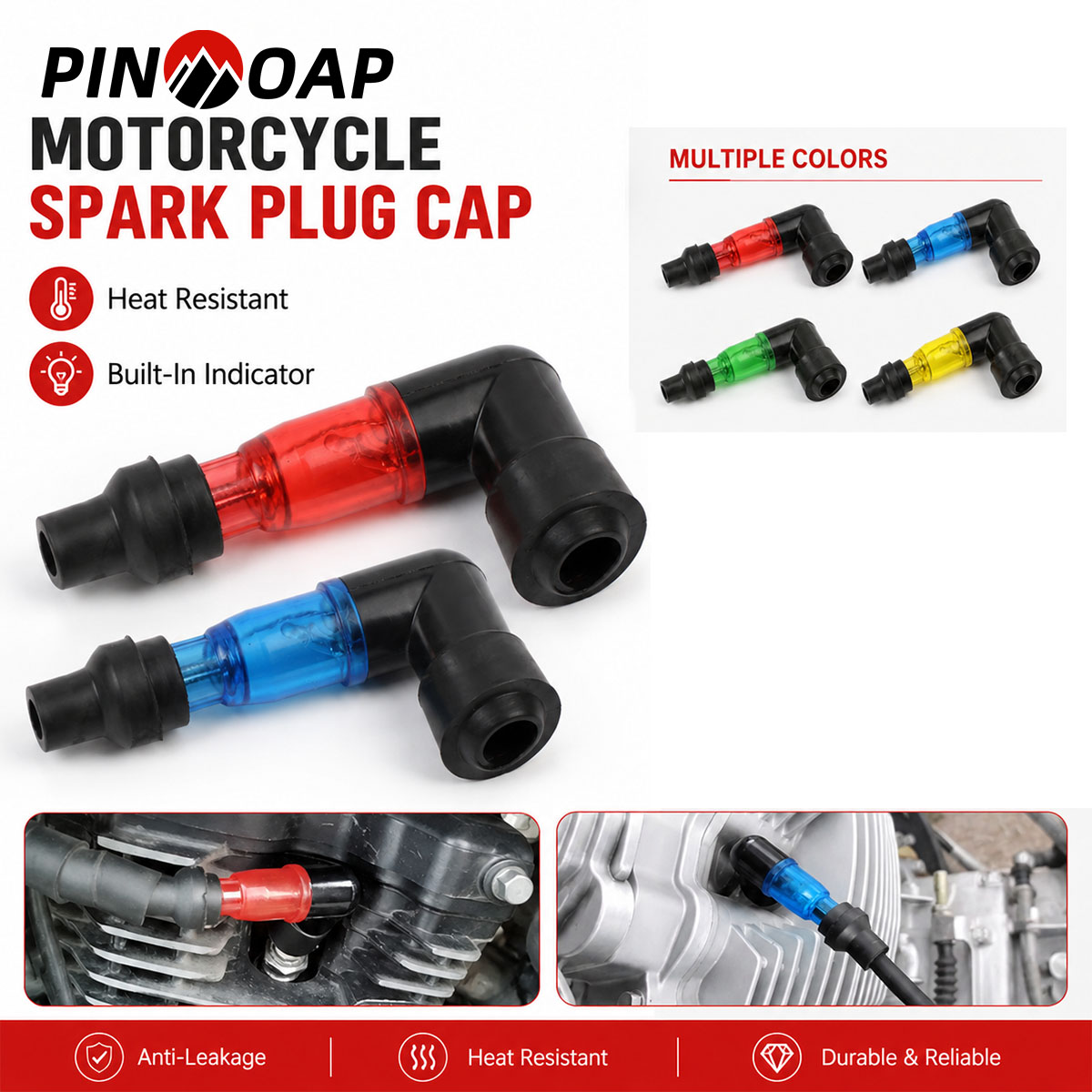 PINMOAP 1/2PCS Bujía de Encend - Motorcycle Spark Plug reseña y precio
