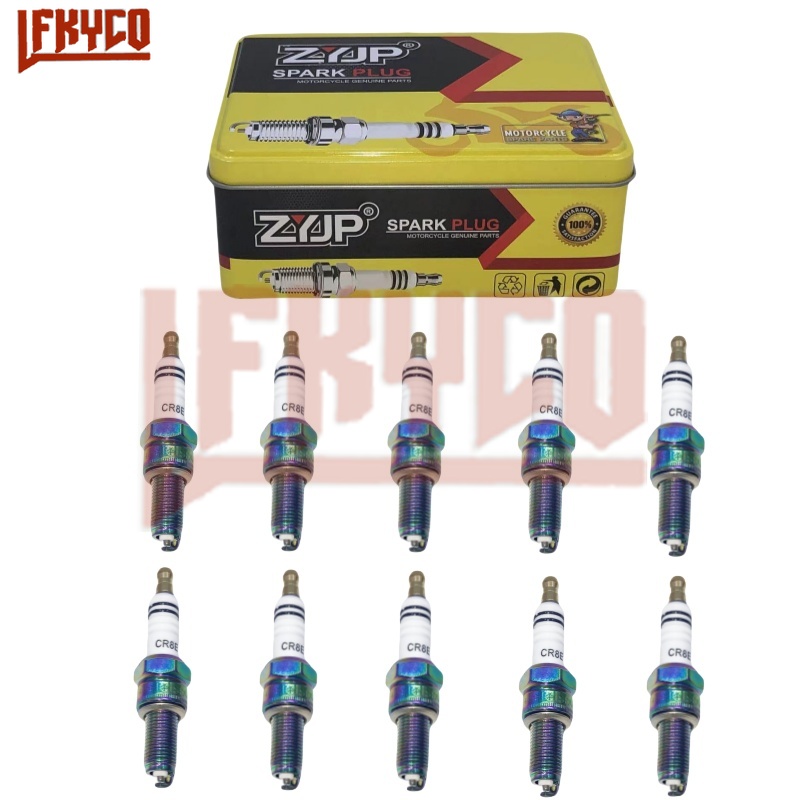 10 Uds CR8E antorcha de iridio - Motorcycle Spark Plug reseña y precio