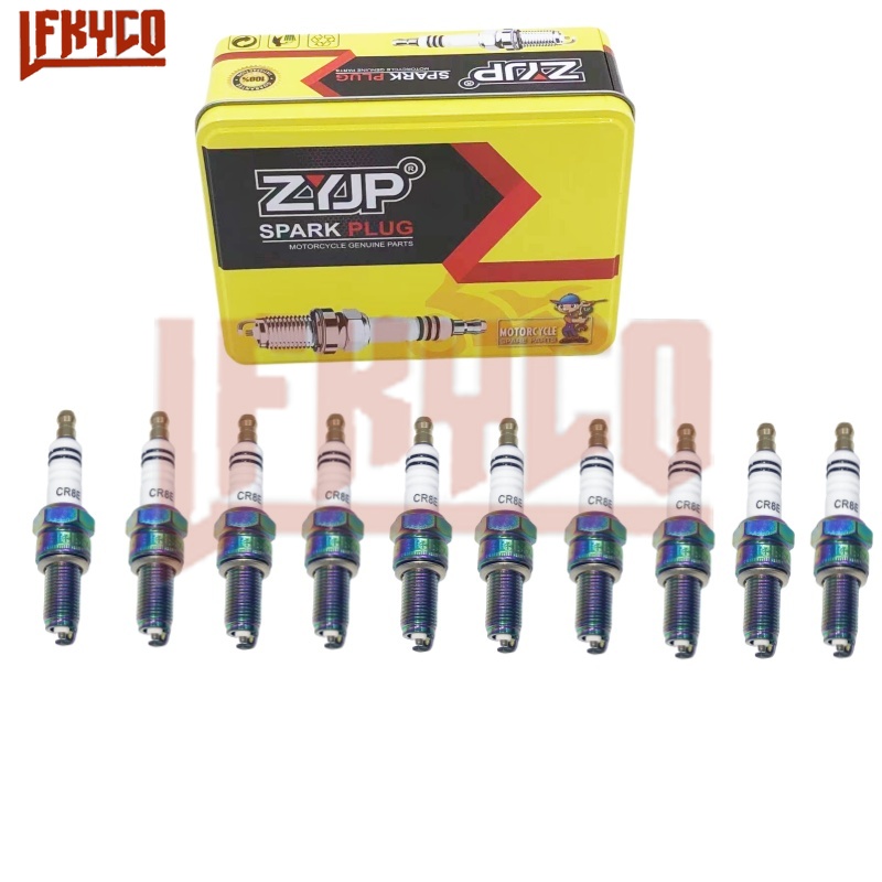 10 Uds CR8E antorcha de iridio - Motorcycle Spark Plug reseña y precio