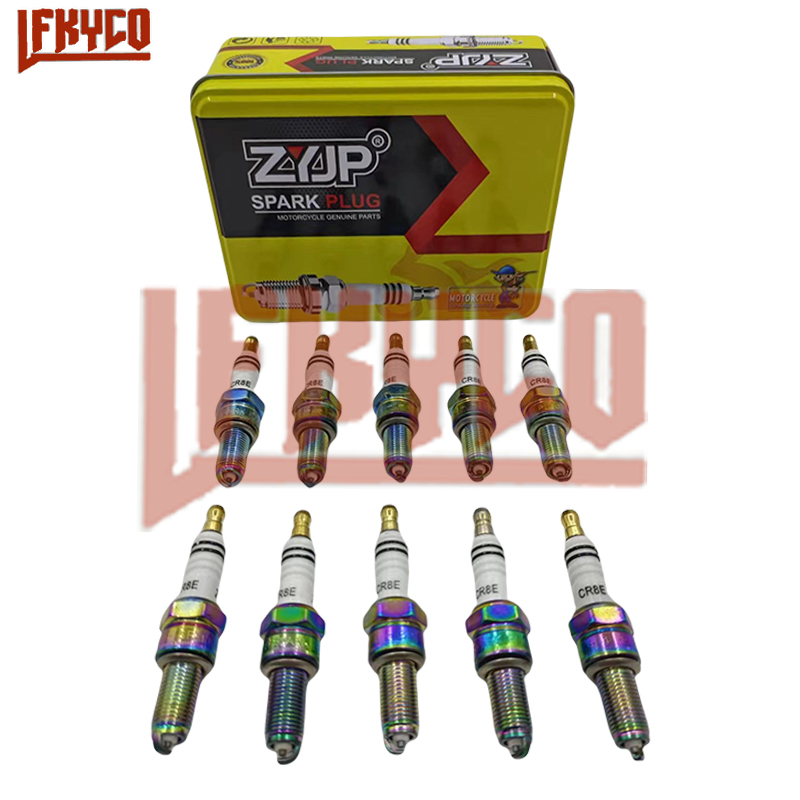 10 Uds CR8E antorcha de iridio - Motorcycle Spark Plug reseña y precio